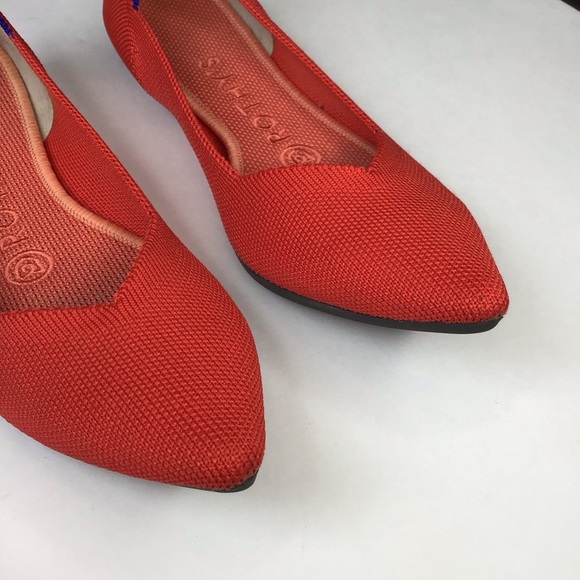 Rothy’s The Point in Red Size 6. - Picture 3 of 8
